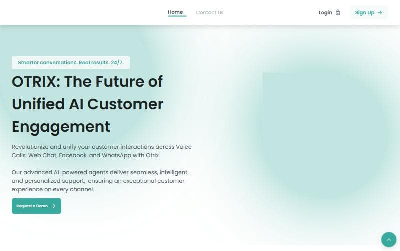 A delivered Adventa product interface.