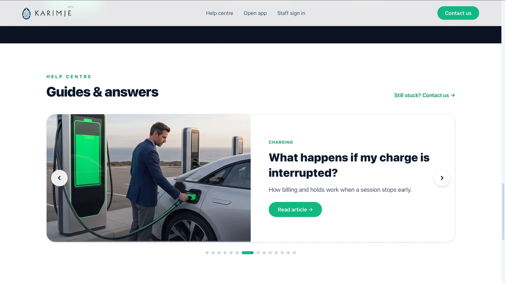 Karimjee website — guides and answers